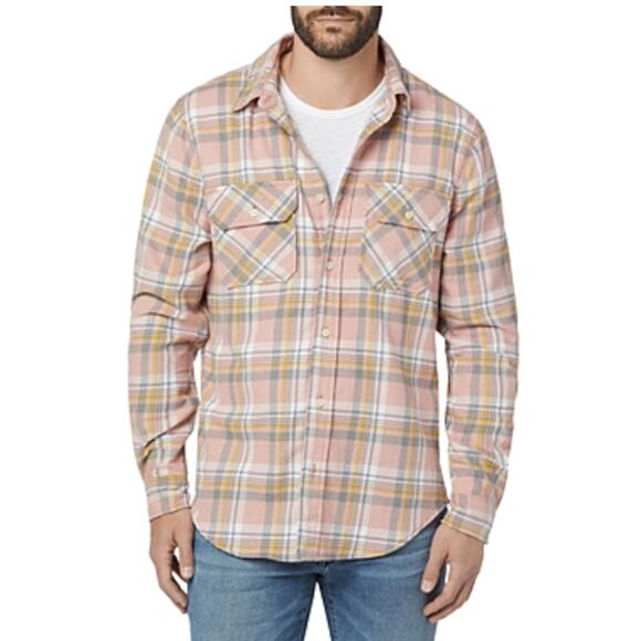 NWT Joe's Jeans The Shirt Plaid Brushed Flannel Unisex Shirt Large - Picture 3 of 10